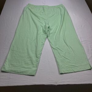 Lulu-B women's green pull-on Wide Leg Pajama Pants Sz XL